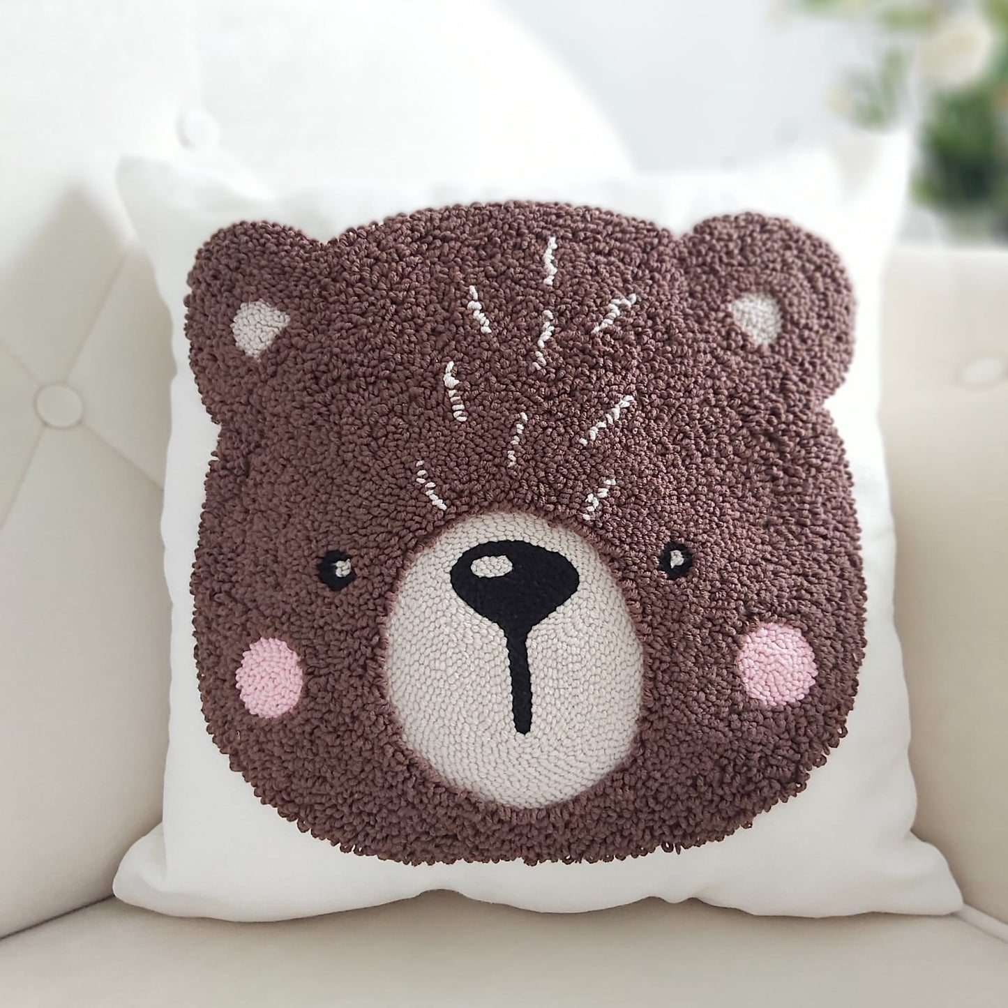 TEDDY BEAR CUSHION COVER