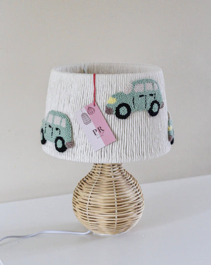 GREEN CAR TABLE LAMP