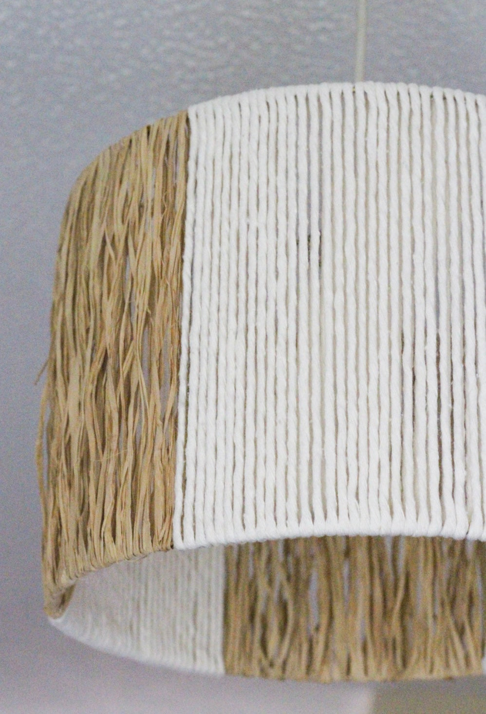 RAFFIA-MACRAME LAMPSHADE