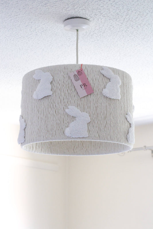 BUNNY LAMPSHADE decorated with bunnies