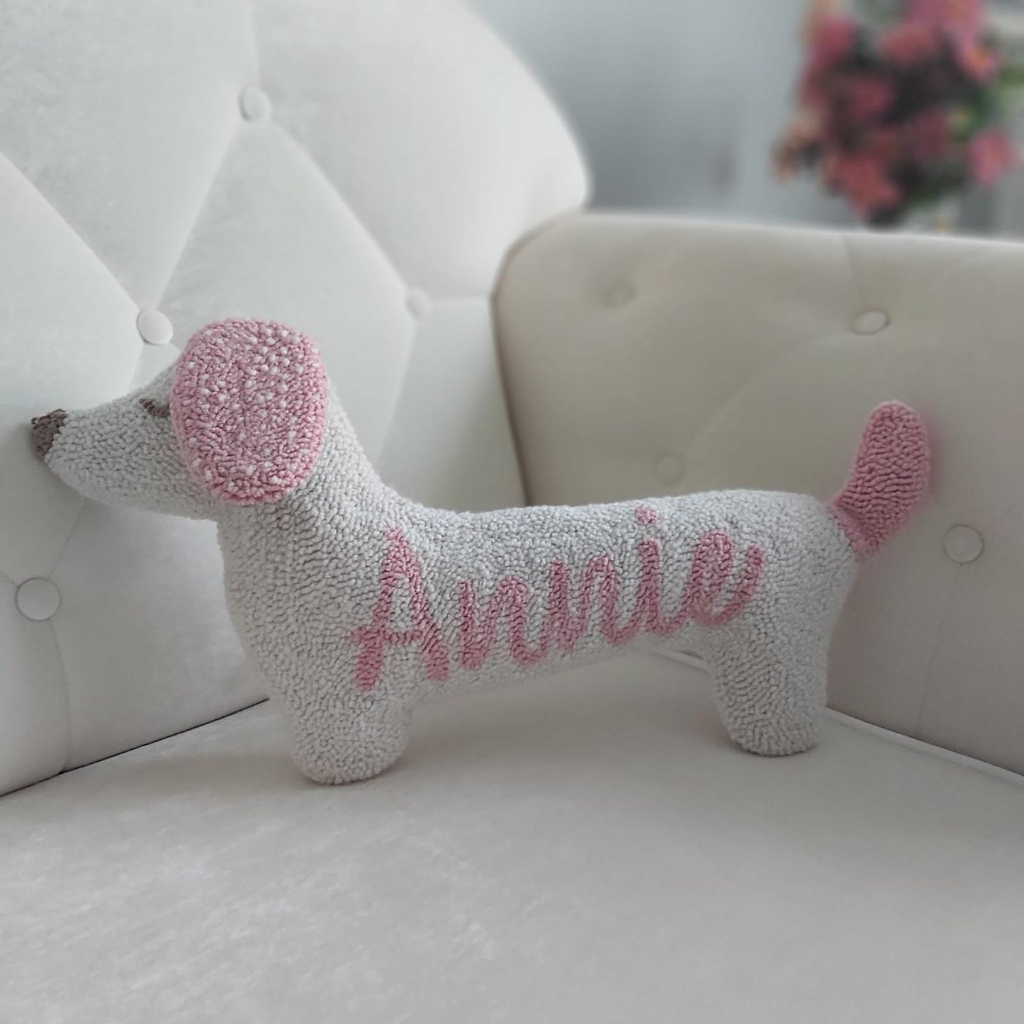 NAME CUSTOMISED DOG, SOFT TOY