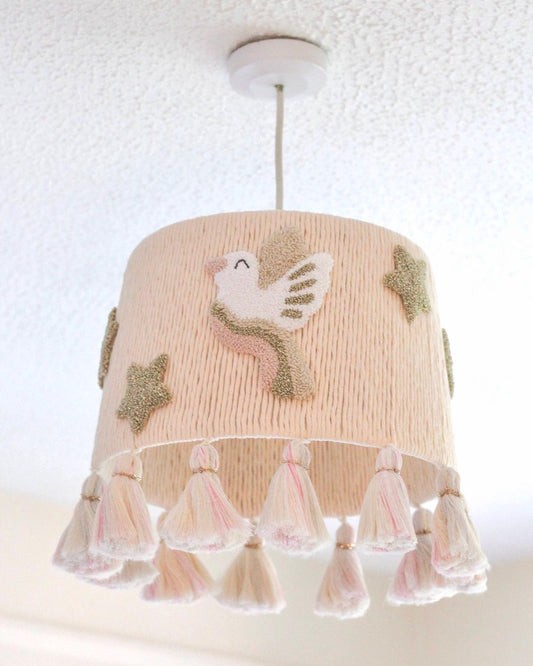 DOVE MACRAME LAMPSHADE, Perfect for a girl's room