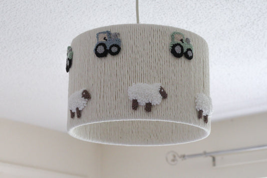 TRACTOR & SHEEP LAMPSHADE