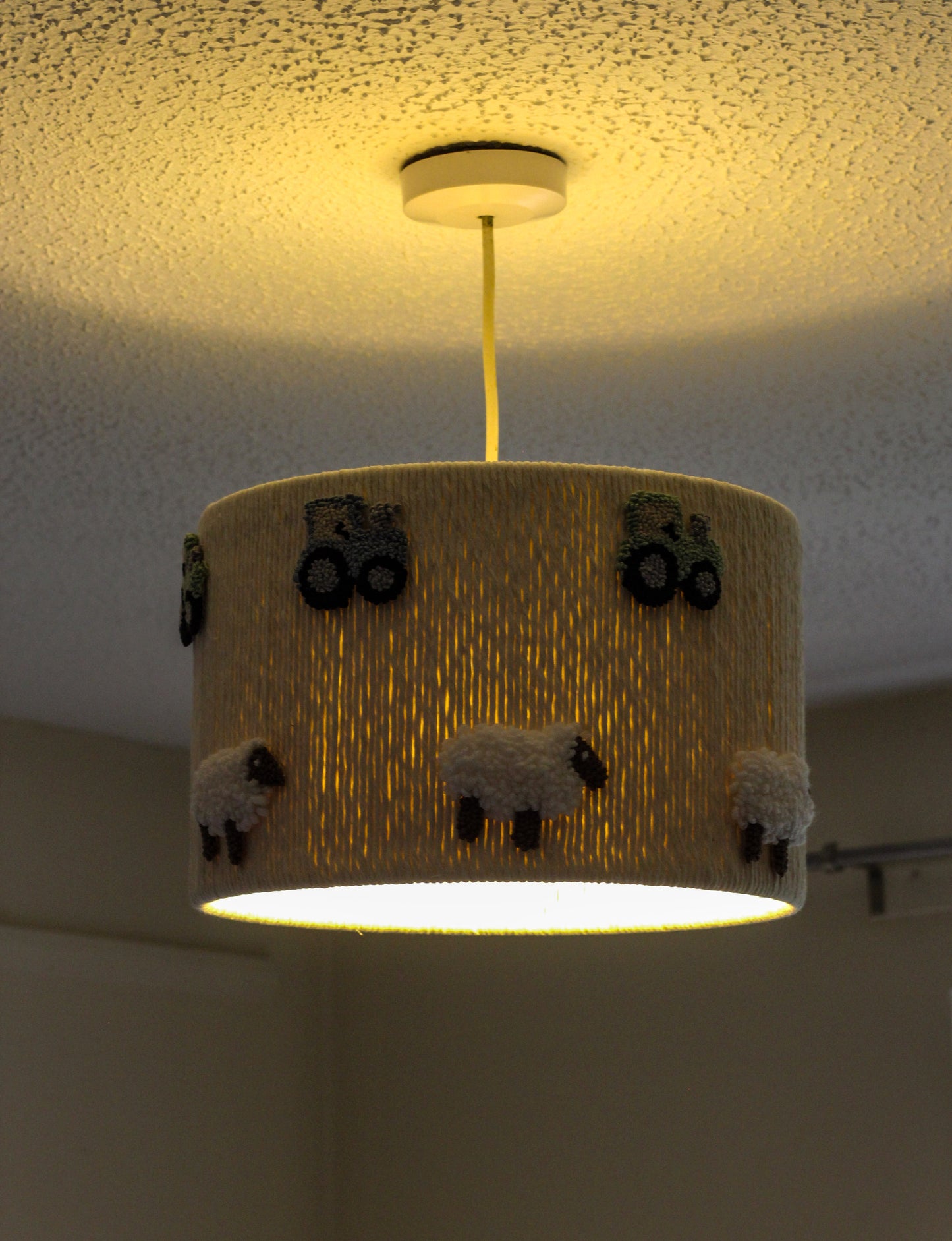 TRACTOR & SHEEP LAMPSHADE